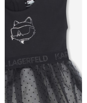 Karl Lagerfeld Baby Girls Choupette Occasion Dress in Black pas chere