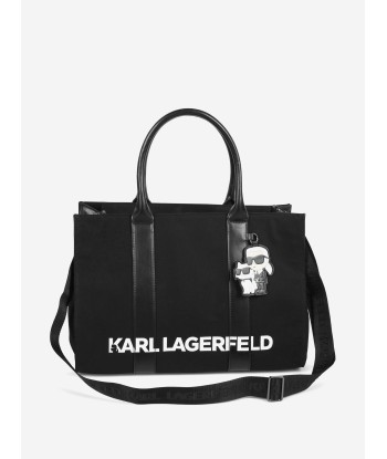 Karl Lagerfeld Baby Logo Changing Bag in Black (42cm) Les magasins à Paris et en Île-de-France