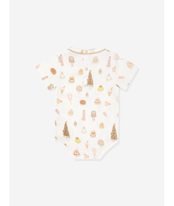 Atelier Choux Baby Classic Bodysuit in White vente chaude votre 