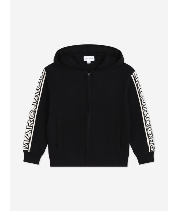 MARC JACOBS Kids Logo Zip Up Top in Black Economisez 