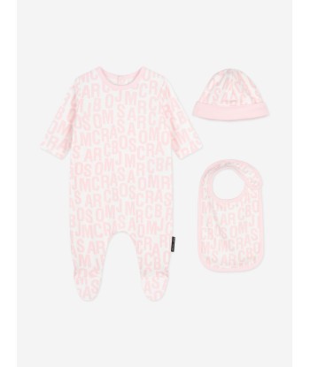 MARC JACOBS Baby Girls Babygrow Gift Set in Pink pas cher