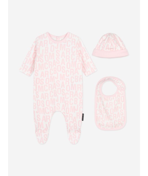 MARC JACOBS Baby Girls Babygrow Gift Set in Pink pas cher