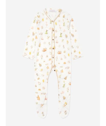 Atelier Choux Baby Choux Classic Playsuit in White de l' environnement