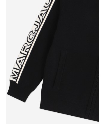 MARC JACOBS Kids Logo Zip Up Top in Black Economisez 