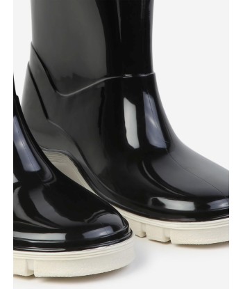 MARC JACOBS Kids Logo Rain Boots in Black la chaussure