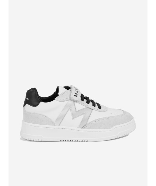 MARC JACOBS Kids Leather Logo Trainers in Ivory Le MVP de beaucoup