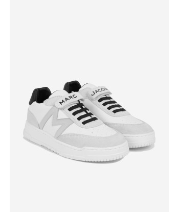 MARC JACOBS Kids Leather Logo Trainers in Ivory Le MVP de beaucoup