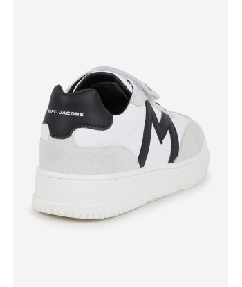 MARC JACOBS Kids Leather Logo Trainers in Ivory Le MVP de beaucoup