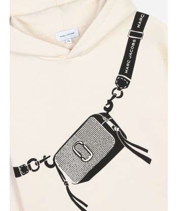 MARC JACOBS Girls Snapshot Bag Print Hoodie in Ivory l'évolution des habitudes 