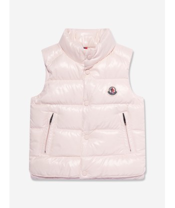 Moncler Enfant Baby Girls Down Padded Bernard Gilet in Pink Comparez et commandez 