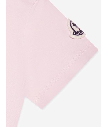 Moncler Enfant Baby Girls Logo T-Shirt in Pink ou a consommer sur place