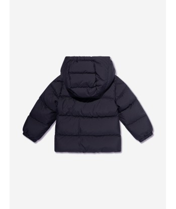 Moncler Enfant Baby Girls Down Padded Sharon Jacket in Navy commande en ligne