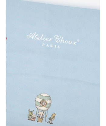 Atelier Choux Baby Satin Paris Pillow Cover Paris in Blue (40cm) outlet