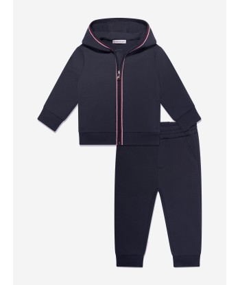 Moncler Enfant Baby Boys Cotton Tracksuit in Navy Les magasins à Paris et en Île-de-France