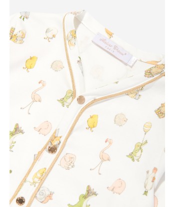 Atelier Choux Baby Choux Classic Playsuit in White de l' environnement