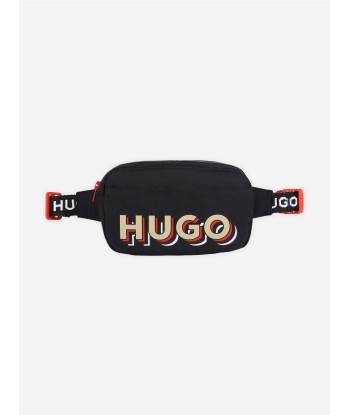 Hugo Boys Logo Belt Bag in Black Dans la société mordern