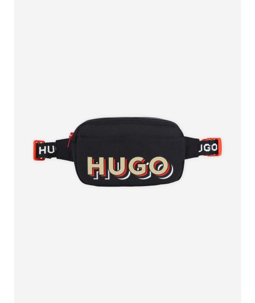 Hugo Boys Logo Belt Bag in Black Dans la société mordern