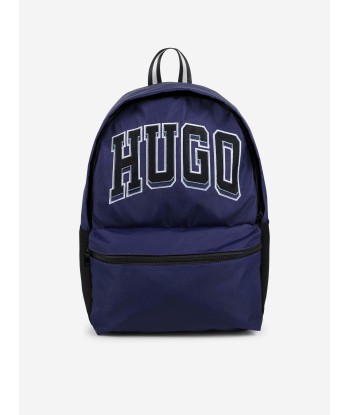 Hugo Boys Logo Backpack in Blue (39cm) Livraison rapide