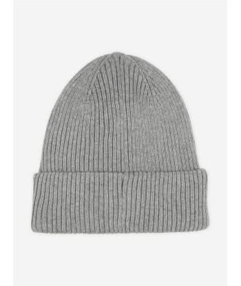 Hugo Kids Knitted Beanie Hat in Grey l'achat 