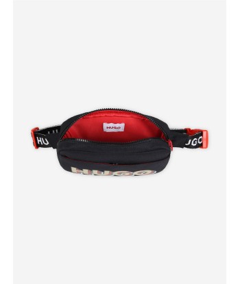 Hugo Boys Logo Belt Bag in Black Dans la société mordern