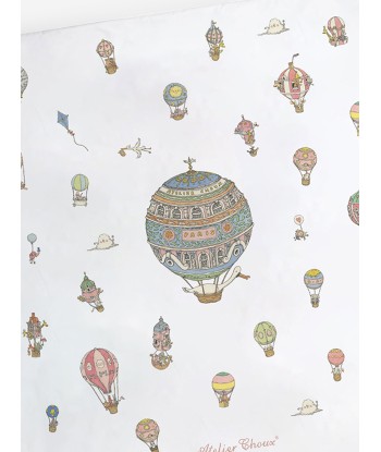 Atelier Choux Baby Reversible Hot Air Balloons / Carousel  Quilt in Blue (130cm) paiement sécurisé