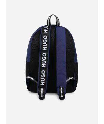 Hugo Boys Logo Backpack in Blue (39cm) Livraison rapide