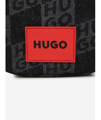 Hugo Boys Logo Print Messenger Bag in Black (18cm) Par le système avancé 