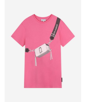 MARC JACOBS Girls Snapshot Bag T-Shirt Dress in Pink Le MVP de beaucoup