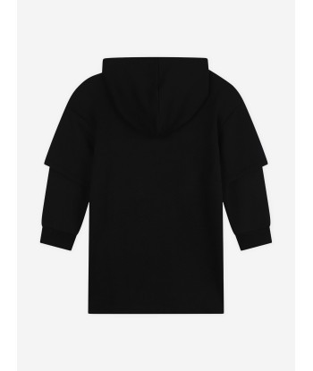 MARC JACOBS Girls Hooded Sweater Dress in Black Par le système avancé 