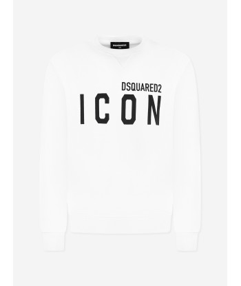 Dsquared2 Kids Icon Sweatshirt in White vous aussi creer 