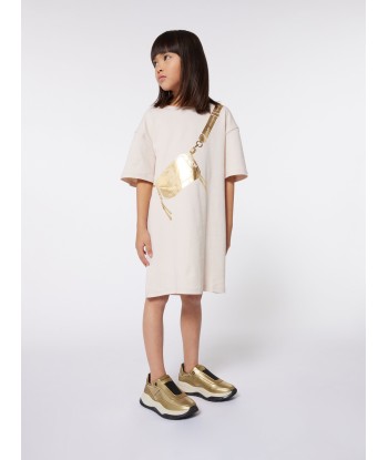 MARC JACOBS Girls Snapshot Bag T-Shirt Dress in Ivory acheter