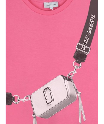 MARC JACOBS Girls Snapshot Bag T-Shirt Dress in Pink Le MVP de beaucoup