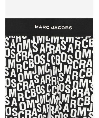 MARC JACOBS Girls Logo Leggings in Black brillant des détails fins