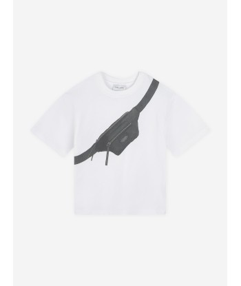 MARC JACOBS Kids Belt Bag Print T-Shirt in White pour bénéficier 