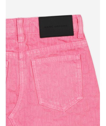 MARC JACOBS Girls Jacquard Logo Skirt in Pink pas cheres