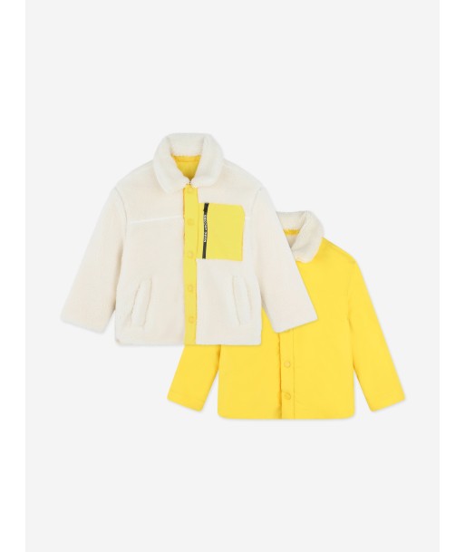 MARC JACOBS Kids Smiley Reversible Jacket in Ivory en linge