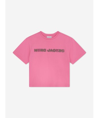 MARC JACOBS Kids Logo T-Shirt in Pink acheter