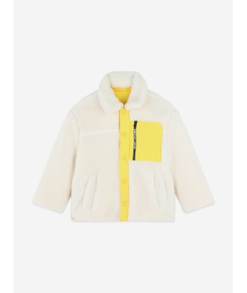 MARC JACOBS Kids Smiley Reversible Jacket in Ivory en linge