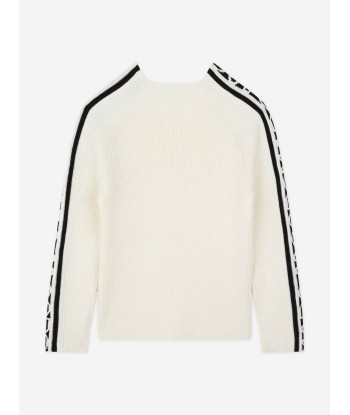 MARC JACOBS Girls Logo Jumper in Ivory online