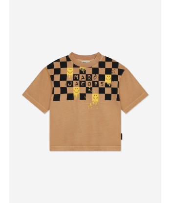 MARC JACOBS Kids Smiley World T-Shirt in Brown JUSQU'A -70%! 