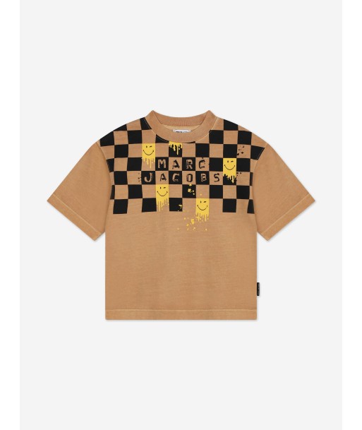 MARC JACOBS Kids Smiley World T-Shirt in Brown JUSQU'A -70%! 