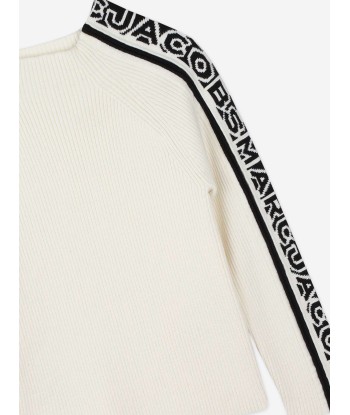 MARC JACOBS Girls Logo Jumper in Ivory online