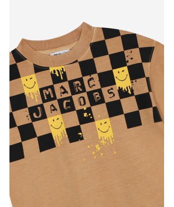 MARC JACOBS Kids Smiley World T-Shirt in Brown JUSQU'A -70%! 