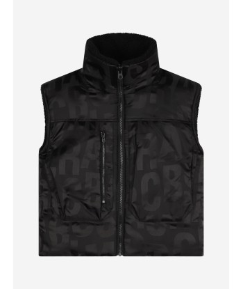 MARC JACOBS Kids Reversible Puffer Gilet in Black de France