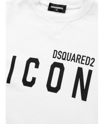 Dsquared2 Kids Icon Sweatshirt in White vous aussi creer 