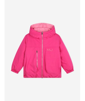 MARC JACOBS Girls Reversible Puffer Jacket in Pink Fin de série