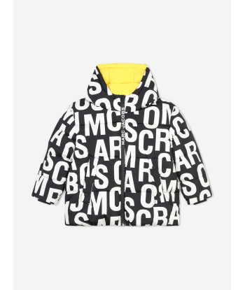 MARC JACOBS Kids Logo Puffer Jacket in Black meilleur choix