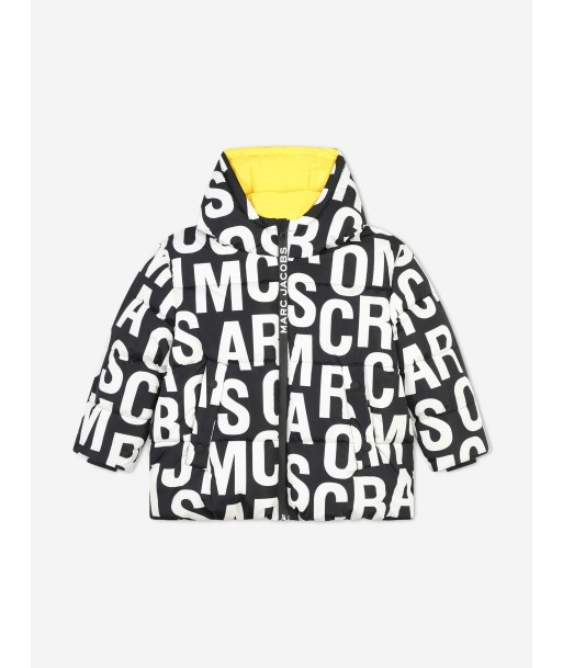 MARC JACOBS Kids Logo Puffer Jacket in Black meilleur choix