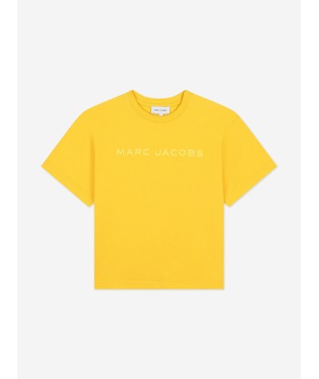 MARC JACOBS Kids Logo T-Shirt in Yellow Par le système avancé 