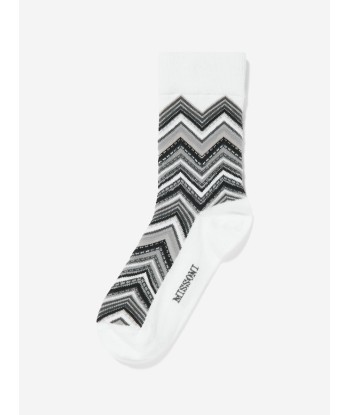 Missoni Kids Zigzag Socks in Black pas chere